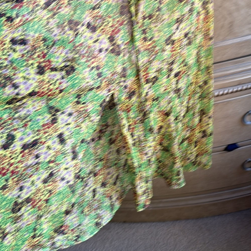Ted Baker London UMAH Long sleeve Floral V-Neck MIDI Dress - Picture 8 of 14